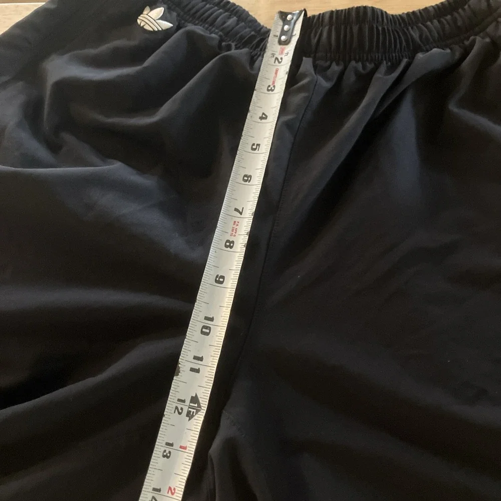 Adidas Sweatpants Track 3-stripes Black Puffy Pants Men's Size Large Joggers